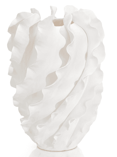 FLIRREN VASE, LARGE WHITE - Luxury Furniture Mercato Interiors